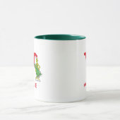 Klassischer Grinch | Unartiger Name & Monogramm V Tasse (Zentrum)