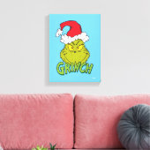 Klassischer Grinch | Ungezogen oder Artig Leinwanddruck (Insitu (Wohnzimmer))