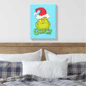 Klassischer Grinch | Ungezogen oder Artig Leinwanddruck (Insitu (Schlafzimmer))
