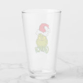 Klassischer Grinch | Ungezogen oder Nett Glas (Rückseite)
