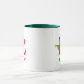 Klassischer Grinch | Ungezogener Name & Monogramm Tasse (Zentrum)