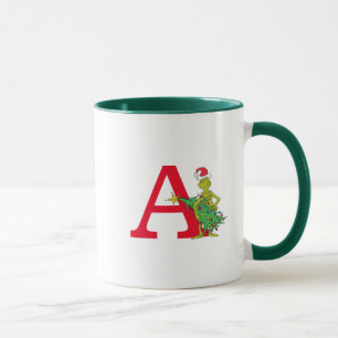Klassischer Grinch Ungezogenes Monogramm A Tasse