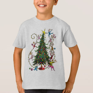 Klassischer Grinch   Weihnachtsbaum aus Whoville T-Shirt