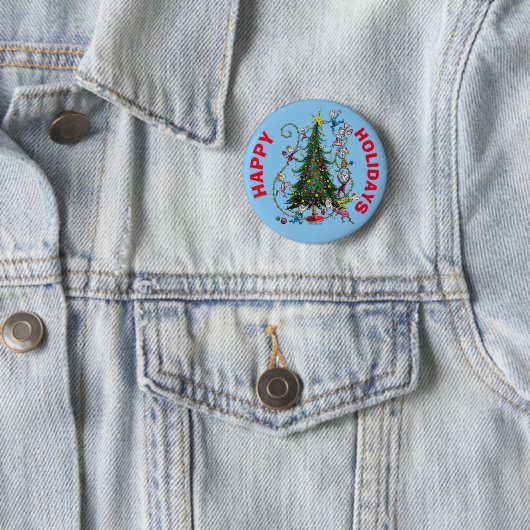 Klassischer Grinch | Weihnachtsbaum Button (Beispiel)
