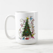 Klassischer Grinch | Weihnachtsbaum Kaffeetasse (Links)