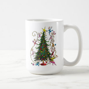Klassischer Grinch Weihnachtsbaum Kaffeetasse