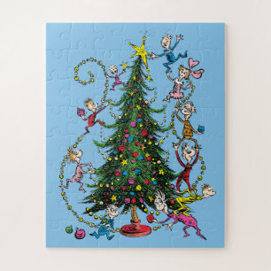 Klassischer Grinch Weihnachtsbaum Puzzle