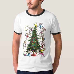 Klassischer Grinch Weihnachtsbaum T-Shirt