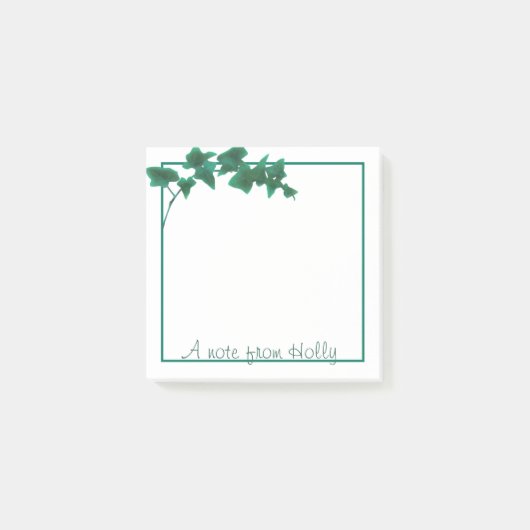 Klassischer Grüner Englischer Efeu | Geschenk für Post-it Klebezettel (Vorderseite)