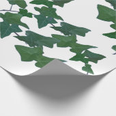 Klassischer Grüner Englischer Efeu Geschenkpapier (Ecke)