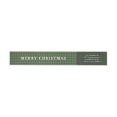 Klassischer grüner Houndstooth Frohe Weihnachten  (Person)