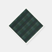 Klassischer grüner Karobär-Baby-Party Serviette (Ecke)