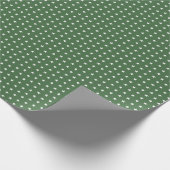 Klassischer grüner Sternenhimmel Geschenkpapier (Ecke)