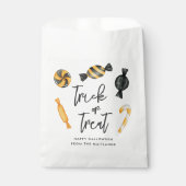 Klassischer Halloween Candy Trick oder Treat Geschenktütchen (Vorderseite)