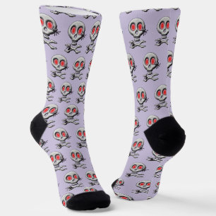Klassischer Halloween-Schrecklicher Totenkopf und  Socken