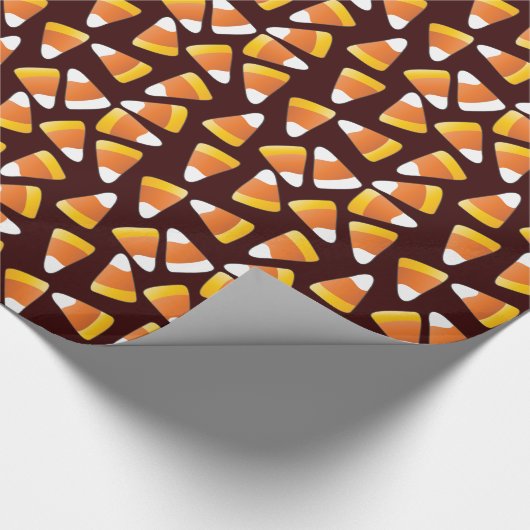 Klassischer Halloween-Süßigkeits-Mais Geschenkpapier (Ecke)