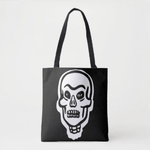 Klassischer Halloween-Totenkopf Tasche