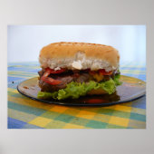 Klassischer Hamburger Poster (Vorne)