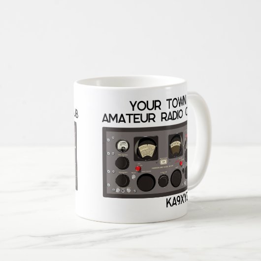 Klassischer Hammarlund SP-600 Radio Receiver Kaffeetasse (VorderseiteRechts)