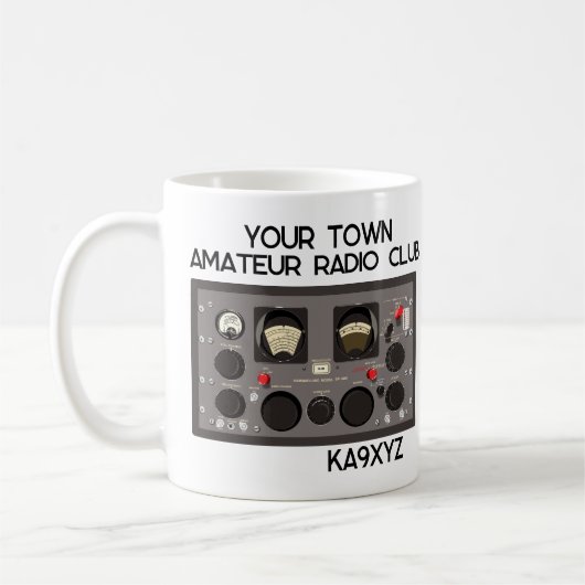 Klassischer Hammarlund SP-600 Radio Receiver Kaffeetasse (Links)