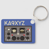 Klassischer Hammarlund SP-600Radio Receiver Schlüsselanhänger (Vorderseite)