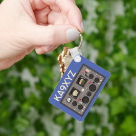 Klassischer Hammarlund SP-600Radio Receiver Schlüsselanhänger