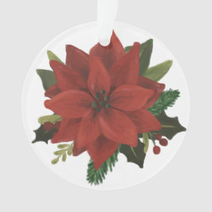 Klassischer handgemalter Weihnachtsstern-Feiertag Ornament