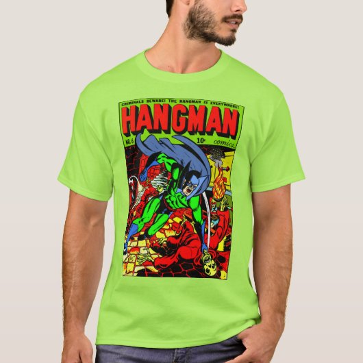 Klassischer HANGMAN Comic T - Shirt der 40er Jahre (Vorderseite)