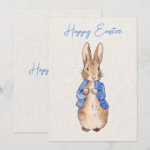 Klassischer Hase Feiertagskarte (Vorne/Hinten)
