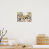 Klassischer Hase Fuchs & Ente Poster (Küche)