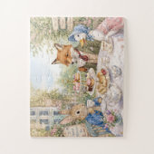 Klassischer Hase Fuchs & Ente Puzzle (Vertikal)