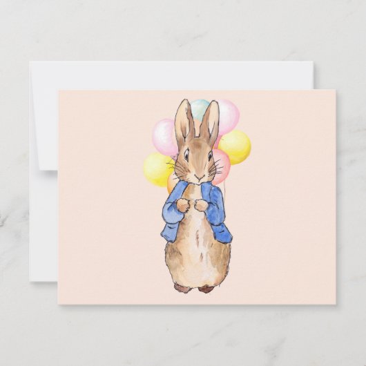 Klassischer Hase mit Ballons (Vorderseite)