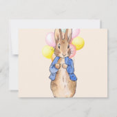Klassischer Hase mit Ballons (Rückseite)