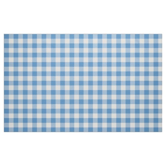 Klassischer hellblauer und weißer Gingham kariert Stoff (Fat Quarter (45,7 x 55,9 cm))