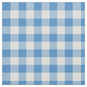Klassischer hellblauer und weißer Gingham kariert Stoff