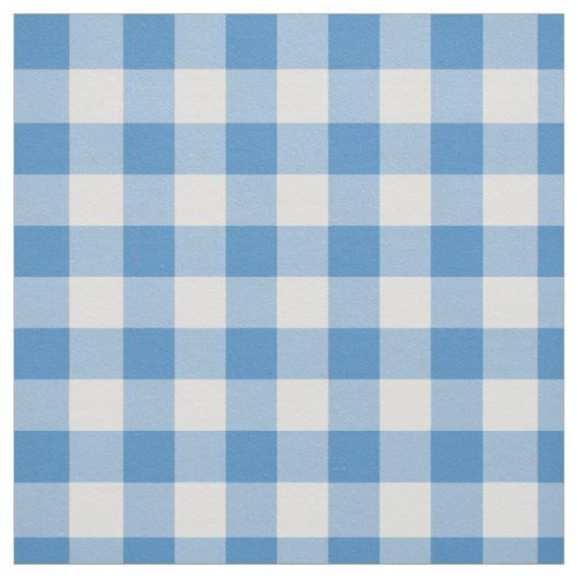 Klassischer hellblauer und weißer Gingham kariert Stoff (Muster)
