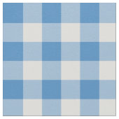 Klassischer hellblauer und weißer Gingham kariert Stoff (Nahaufnahme)