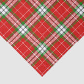 Klassischer, hellroter Tartan kariert Seidenpapier (Detail)