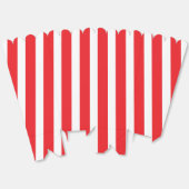 Klassischer, hellroter und weißgestreifter Popcorn Geschenkschachtel (Ungeklappt)