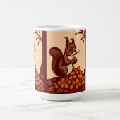 🐿️ Klassischer Herbst-Eichhörnchen-Becher Kaffeetasse (Mittel)