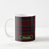 Klassischer Heritage-Tartan-Weihnachtsbecher Kaffeetasse (Links)