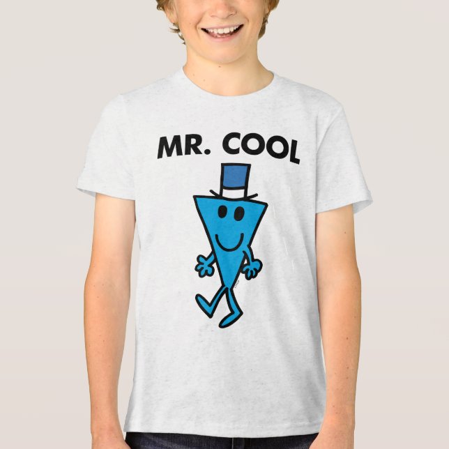 Klassischer Herr Cool Pose Tri-Blend Shirt (Vorderseite)