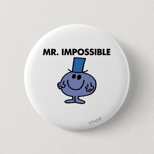 Klassischer Herr Unmöglich Button (Vorderseite)