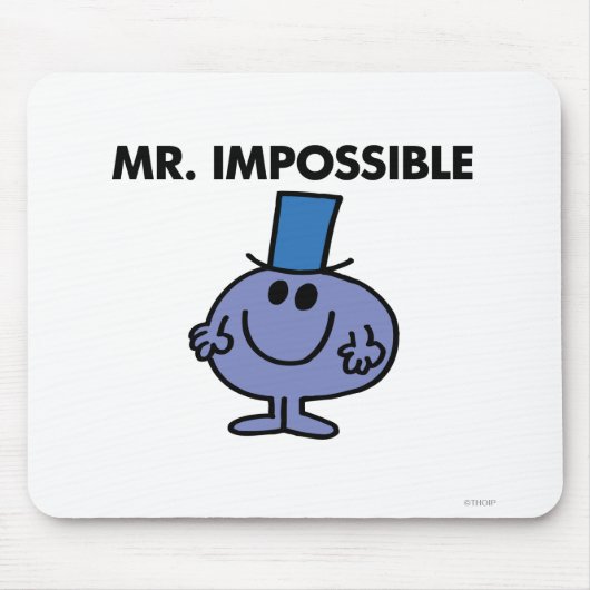 Klassischer Herr Unmöglich Mousepad (Vorne)