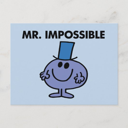 Klassischer Herr Unmöglich Postkarte (Vorderseite)