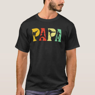Klassischer Herren Karate Martial Arts Papa Vintag T-Shirt