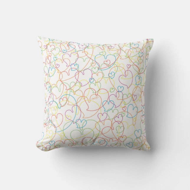 Klassischer Herznetzanschluss Kissen (Vorderseite)