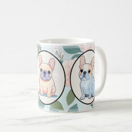 Klassischer Hintergrund für französische Bulldogs Kaffeetasse