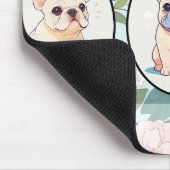 Klassischer Hintergrund für französische Bulldogs Mousepad (Ecke)
