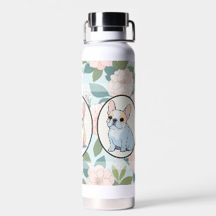 Klassischer Hintergrund für französische Bulldogs Trinkflasche